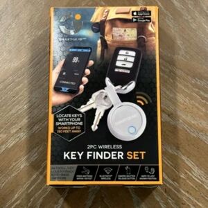 SMART GEAR 2PC WIRELESS KEY FINDER SET  2 KEY FOBS BRAND NEW
